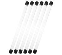 JOINPAYA 6 Tubos Transparentes Redondos de Plástico Acrílico para Almacenamiento, Tamaño 230x12 Mm, con Tapa, Portátil y Reutilizable, Ideales para Varillas de Incienso y Organizador