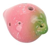 JOINPAYA 6agujero Ocarina De Forma De Fresa De Huecos Instrumento Musical Para Niño Niña Incluye Soporte y Partitura Para Aprendizaje y Fiestas