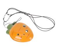 JOINPAYA 6agujeros Ocarina De Cerámica Forma De Zanahoria De Huecos Instrumento Musical Portátil Para Principiantes Sonido Extraordinario y Fácil De Tocar Para Niño Niña y Amantes