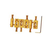 JOINPAYA 6piezas Selletas De Rodillo De Puente Vintage Con Llave Para Guitarra Eléctrica Doradas Incluye Tornillos y Resortes y Sustain