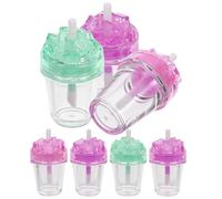 JOINPAYA 7 Tubos de Brillo Labial Vacíos Transparentes de Plástico, Kit para Hacer Bálsamo Labial Casero, Recargables y Portátiles, Envases para Cosméticos Diy, Uso Diario y Color
