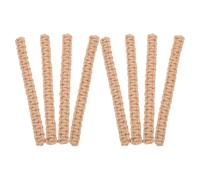 JOINPAYA 8 Piezas Alzapaños Ajustables para Cortinas de Cuerda de Yute Marrón Hebilla de Hierro, Soporte Fiable y Fácil Instalación para Interiores Estilo Boho y Farmhouse