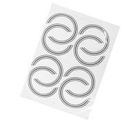 JOINPAYA 8piezas Pegatinas De Incrustaciones Para Guitarras Acústicas De Adhesivos Para Orificio De Sonido Decoraciones Autoadhesivas De Roseta Efecto Fácil Instalación No Dañan El