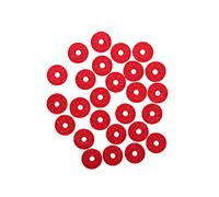 JOINPAYA 90piezas Aranldas de Llave para Teclado de Piano de Fieltro Rojo Junta de Guitarra Almohadilla de Arandela para Reparación de Instrumentos Musicales