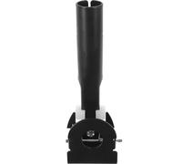 JOINPAYA Abrazadera de Barra de Fregona Giratoria 360° de Acero Inoxidable y Aluminio Negro, Clip Metálico de Repuesto para Poste de Fregona, Adaptador para Limpieza Doméstica, 1 Pieza