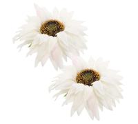 JOINPAYA Abrazaderas 2 Piezas Diseño de Girasol para Sujetar Cortinas de Tela y Metal, Fuerza de Sujeción Fuerte, Accesorio Decorativo para Cortinas Hogar