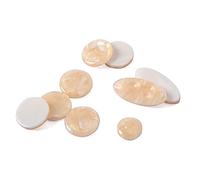 JOINPAYA Accesorios para Botones de Saxofón 9 Piezas Botones para Saxofón Alto Tenor Soprano Amarillo Claro