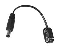 JOINPAYA Adaptador de Cargador 9v para Pedal de Guitarra Fuente de Alimentación de Efecto, Cable Dc Externo Positivo E Interno Negativo, Conexión Portátil y Compatible para Pedales