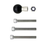JOINPAYA Adaptador de Soporte de Aleación de Aluminio y Acero Inoxidable Bola Fija Tornillos M8 para Teléfono para Montaje en Motocicleta y Bicicleta de Montaña