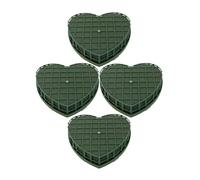 JOINPAYA Adorno Floral de Barro Ventosas para Coche de Boda Forma de Corazón Tamaño Pequeño Especial 4 Piezas para Arreglos Frescos y Decoración Romántica