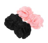 JOINPAYA Adornos con Motivos de Flores para Zapatos de Mujer y Niña Clips Removibles DIY Negro y Color Nieve 2 Pares de Hebillas Decorativas para Tacones Sandalias y Zapatos Planos