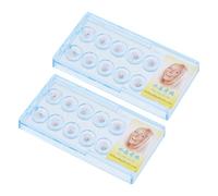 JOINPAYA Adornos de Cristal Forma de Diente 20 Piezas 2 Cajas con Estuche Joyería para Decoración de Dientes Accesorios para Sonrisa y Estilo Personal Color Color Aleatorio