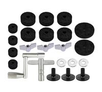 JOINPAYA Almohadilla De Fieltro Antideslizante Para Platillos Soporte De Platillo Fieltros Almohadillas Tubos Arandelas y Tuercas Accesorios Para Batería Para Estudio o