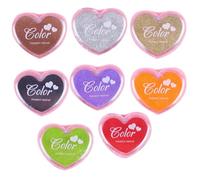 JOINPAYA Almohadillas de Tinta Multifunción 8 Piezas Color Aleatorio Forma de de Plástico Colores Variados para Manualidades para Tarjetas y Tela
