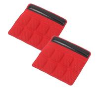 JOINPAYA Almohadillas la Barbilla de Casco de Motocicleta, 2 Piezas, Acolchado de Esponja Rojo con Cierre de Gancho y Bucle, Repuesto para Casco de Bici, Cómodo y Absorbente