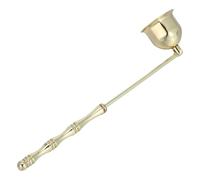 JOINPAYA Apagavelas Decorativo de Acero Inoxidable, Extintor de Mecha, Dorado, Forma de Campana, para Velas en Frasco y Velas Cónicas, Estilo Vintage para SPA y Granja