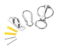 JOINPAYA Arnés De Acero Inoxidable para Caballos Anilla Resistente para Atar Caballos Establos Equipamiento De Entrenamiento para Remolques Interiores y Exteriores