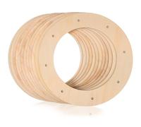 JOINPAYA Aros de Madera para Coronas 12 Piezas Marco Redondo 30 CM Diámetro Exterior 20 CM Interior Base Resistente para Manualidades y Decoración Floral DIY