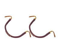 JOINPAYA Asa de Tetera en Forma de U Tejida a Mano Color Café Núcleo Doble Pequeño y Cabezal Doble, 2 Piezas para Teteras de Cerámica y Accesorios de Infusión Kung Fu