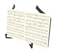 JOINPAYA Atril Portátil para Partituras y Libros de Música, Ligero y Plegable, de Abs Negro Diseño Creativo para Lectura en Cocina y Escritorio