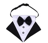 JOINPAYA Baberos para Mascotas Estilo Británico Collar Antisalva para Perros Bufanda Triangular para Mascotas Corbata para Perros