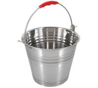 JOINPAYA Balde de Acero Inoxidable de 5 L con Asa Portátil y Fondo Extra Grueso, Cubo de Agua Resistente para Leche y Hielo Hogar o Pastoreo