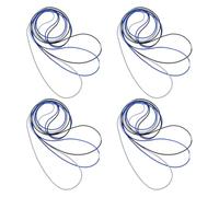 JOINPAYA Bandas Elásticas para Basura 140 Cm de Circunferencia, Paquete 12 Unidades Colores Azul, Gris y Negro, Correas Ajustables para Fijación de Bolsas en Contenedores Grandes