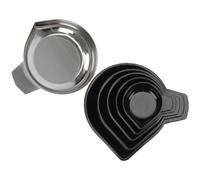 JOINPAYA Bandeja de Báscula Digital de Acero Inoxidable 6 Piezas para Pesaje de Joyería y Polvos Platillos para Balanza Electrónica Accesorios para Laboratorio y Cocina Uso Profesional