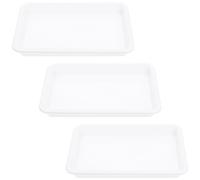JOINPAYA Bandeja de Plástico para Experimentos y Pintura Tamaño A5 3 Piezas Apilables de Plástico Alimentario PP Bandejas Pequeñas para Manualidades Escolares y Actividades Creativas