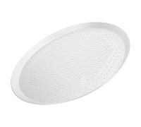 JOINPAYA Bandeja para Pizza Redonda de Aleación de Aluminio Antiadherente de 25cm Perforaciones, Fácil de Limpiar y Adecuado para Horno Tostador y Parrilla Exterior