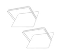 JOINPAYA Base Divisoria de Hierro para Congelador y Refrigerador Doméstico, Resistente, Blanca, Tamaño Pequeño, 2 Piezas para Organizar y Separar Alimentos Hogar