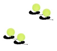 JOINPAYA Bolas De Tenis De Entrenamiento con Cuerda Alta Elasticidad Y Resistencia para Práctica Individual Mascotas para Adultos Y Efectiva Habilidades De Tenis 2 Piezas*2