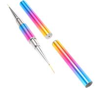JOINPAYA Bolígrafo para Manicura y Decoración de Uñas Doble Punta Colorido, Mango Largo, 1 Unidad, Pincel para Terapia de Luz y Arte de Uñas, Uso Salón y Hobby