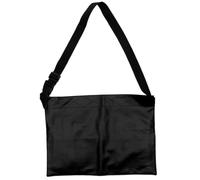 JOINPAYA Bolsa de Cinturón de PU Negro para Brochas de Maquillaje Profesional Fácil de Limpiar y Cómoda, Estilo Simple y Generoso para Uso en Grabaciones y Transmisiones