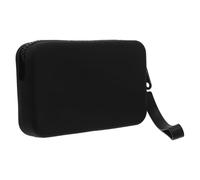 JOINPAYA Bolsa de Maquillaje Pequeña de Silicona Negra Estuche Cuadrado y Portátil para Viaje Organizador Compacto para Cosméticos y Accesorios de Belleza
