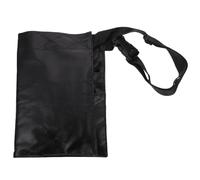 JOINPAYA Bolsa de Maquillaje Profesional de PU Negra para 32 Brochas, Riñonera Portátil Hecha a Mano Cinturón Ajustable, Bolso Bandolera para Almacenamiento y Uso en Cine y Fotografía