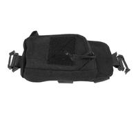 JOINPAYA Bolsa de Pecho con Correa Modular para Senderismo, Negra | Nylon y Abs, Apertura Amplia y Hebilla Segura, para Monedas y Permiso, Uso en Montaña