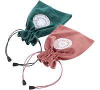 JOINPAYA Bolsa de Tarot 2 Piezas de Terciopelo Marrón y Verde Oscuro Cordón, Organizador para Cartas de Oráculo y Tarot, Tamaño Pequeño, Bolsa Decorativa para Altar y Almacenamiento