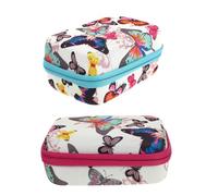 JOINPAYA Bolsa de Transporte para Aceites Esenciales 12 Compartimentos 15ml, Estuche Portátil de Tela Oxford, Organizador Compacto para Viaje, Pack 2 Piezas Azul y Rosa
