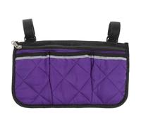 JOINPAYA Bolsa Lateral Multifuncional para Reposabrazos de Silla de Ruedas Color Púrpura 325X18 CM Organizador Portátil para Cochecitos y Andadores Gran Capacidad y Almacenamiento Seguro