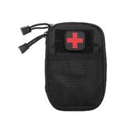 JOINPAYA Bolsa Médica Portátil Kit Emergencias y Resistente Diseño Colgante de Nylon Negra para Primeros Auxilios en Escalada y Viajes