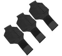 JOINPAYA Bolsa para Teléfono Móvil para Correr Banda Elástica Ajustable y Almacenamiento Múltiple, 3 Piezas para Entrenamientos y Jogging en Color Negro