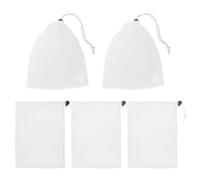 JOINPAYA Bolsas Cordón de Malla 18x25 Cm 5 Unidades, Pequeñas Bolsas de Almacenamiento de Poliéster, Ligeras y Resistentes para Viaje, Ropa, Joyas y Accesorios de Viaje