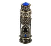 JOINPAYA Botella de Perfume Vacía para Almacenamiento de Esencias y Perfumes de 6ml Estilo Delicado de Oriente Medio y Dubái, de Vidrio y Aleación