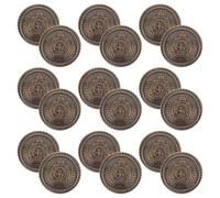 JOINPAYA Botones de Metal Vintage 20 Piezas 28l (18 Mm) Color Bronce para Costura Diy, Botones de Ropa Decorativos Resistentes para Chaquetas, Abrigos y Manualidades
