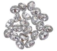 JOINPAYA Botones Decorativos de Cristal para Tapicería 20 Piezas Plata Lila Tachuelas para Muebles Chinchetas para Sofá y Cabecero Accesorios para Bricolaje y Restauración