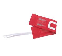 JOINPAYA Brazalete de Capitán de Fútbol Ajustable para Adultos y Banda Elástica Roja Transpirable para Partidos y Entrenamientos Deportivos Brazalete Profesional de Equipo