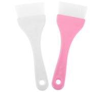 JOINPAYA Brochas para Mascarilla Corporal Grandes 2 Unidades, Aplicador de Mascarilla Facial y Base Plana, Colores Claro y Rosa, Aptas para Cuidado y Belleza DIY en Casa