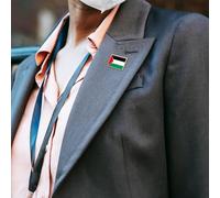 JOINPAYA Broche De Bandera Cuadrado, Aleación, Pin De Solapa 2.5x1.8 Cm, Accesorio Unisex Para Ropa, Mochilas y Gorras, Set De 12 Pines Para Uso Diario y Obsequio