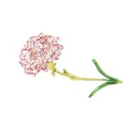 JOINPAYA Broche de Chal Forma de Flor de Clavel Rosa, Clip para Suéter y Cárdigan, Aleación Esmaltada Resistente para Mujer, Accesorio Decorativo para Ropa, Cierre Estable y Práctico